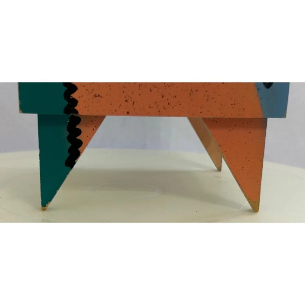 Hollis Fingold Postmodern Pop Art Decorative Abstract Funky Jewelry Box 1980s
